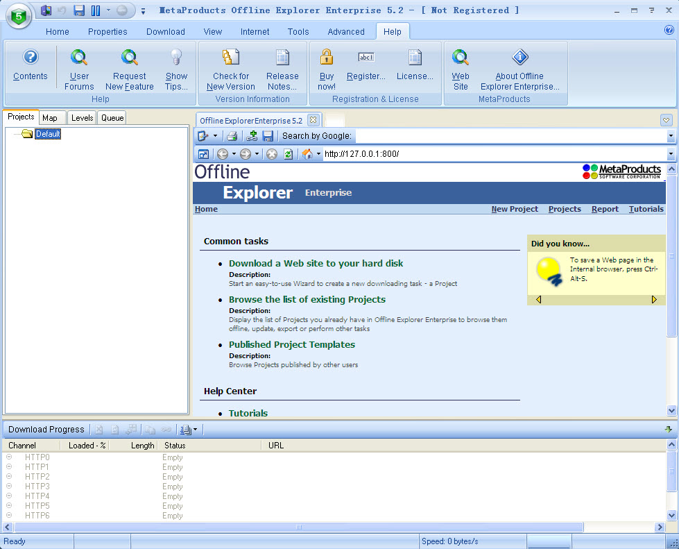 MetaProducts Offline Explorer Enterprise 离线浏览器