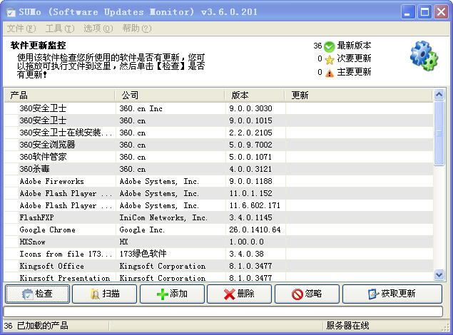 软件更新升级大师（SUMo） 3.9.2.219 多国语言绿色版