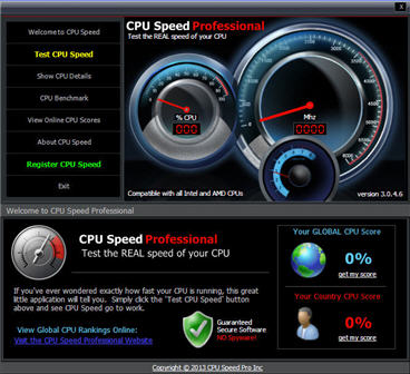 CPU Speed Professional 3.0.2.5 英文免费版