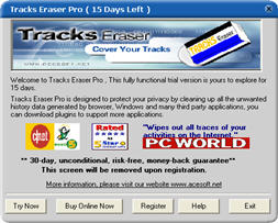 Acesoft Tracks Eraser Pro(浏览踪迹清除工具） 8.9.1000 注册版