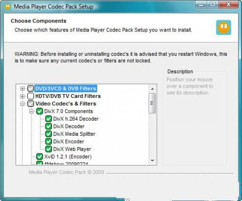 视频解码包(Media Player Codec Pack) 4.3.2 免费版