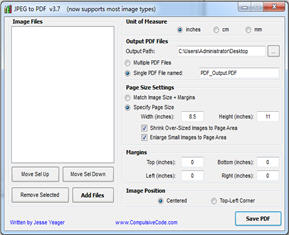 JPEG to PDF(JPG转换成PDF工具) 3.7 绿色免费版