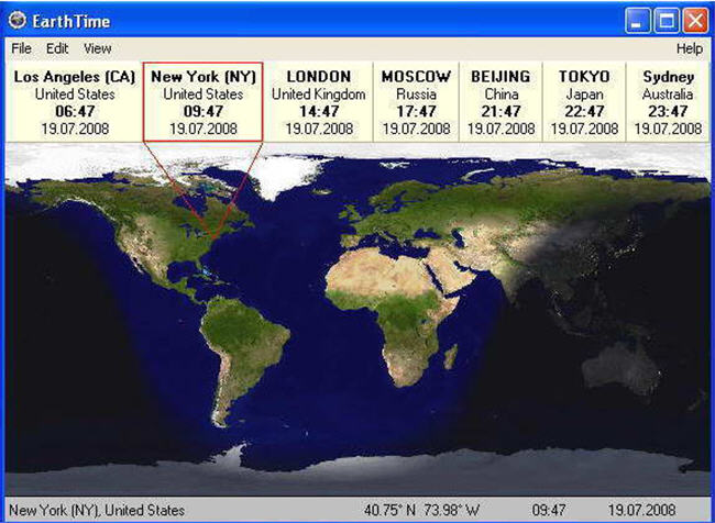 DeskSoft EarthTime(地球时钟) 4.3.3正式版