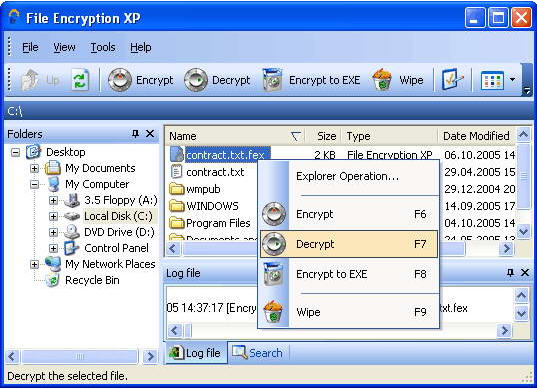 File Encryption XP/文件加密 1.6.232 英文版