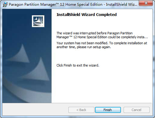 Paragon Partition Manager 12 正式版