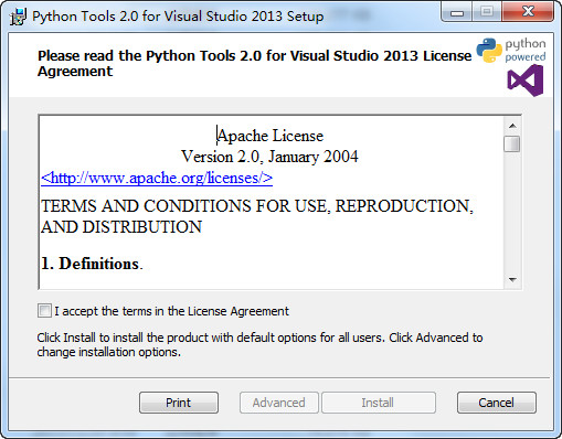 Python tools for visual studio 2013 2.0 msi安装版