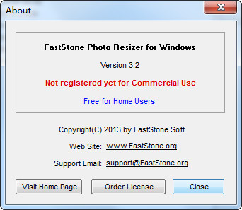 FastStone Photo Resizer（图像批量转换工具） 3.2 英文安装版
