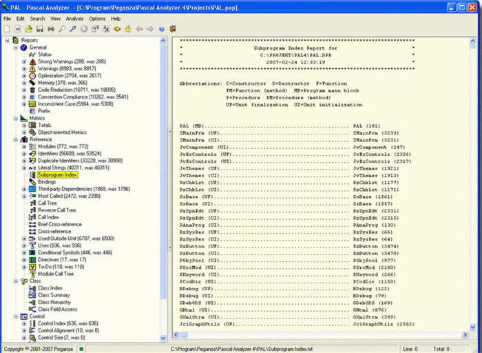 Peganza Pascal Analyzer(源代码解析)