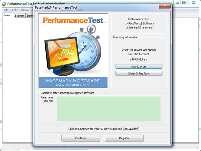 Passmark PerformanceTest（系统性能测试）