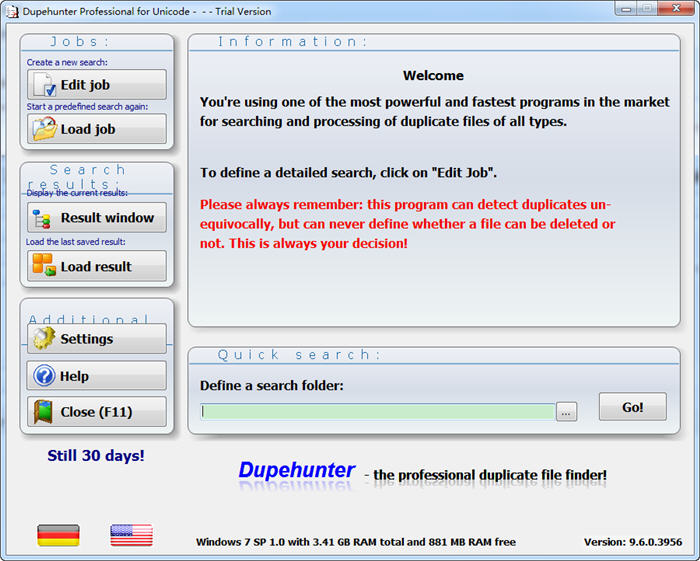 Dupehunter Professional(卸载清除工具) 9.6.0.3956 正式版