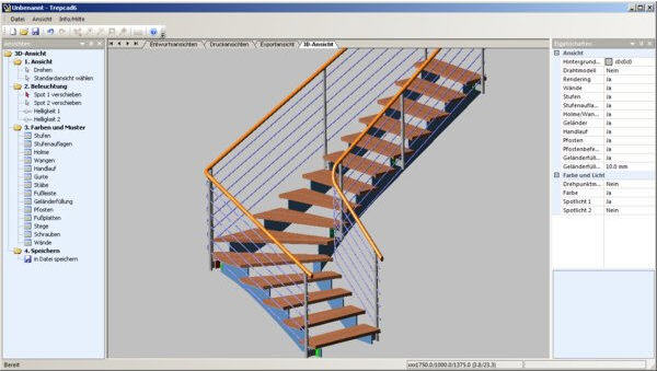 TREPCAD (3D楼梯设计软件)