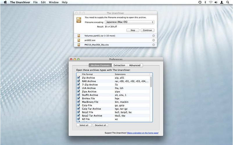 The Unarchiver for Mac 3.9.1 Mac版
