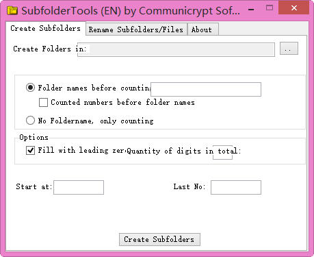 批量重命名文件夹(SubfolderTools) 1.0.0.3 绿色免费版