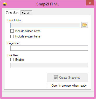 Snap2HTML（ 生成 html 文件列表）