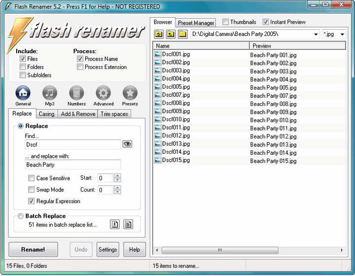 Flash Renamer 6.72