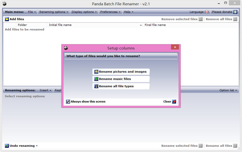 熊猫文件批量改名工具（Panda Batch File Renamer ） 2.3 绿色版