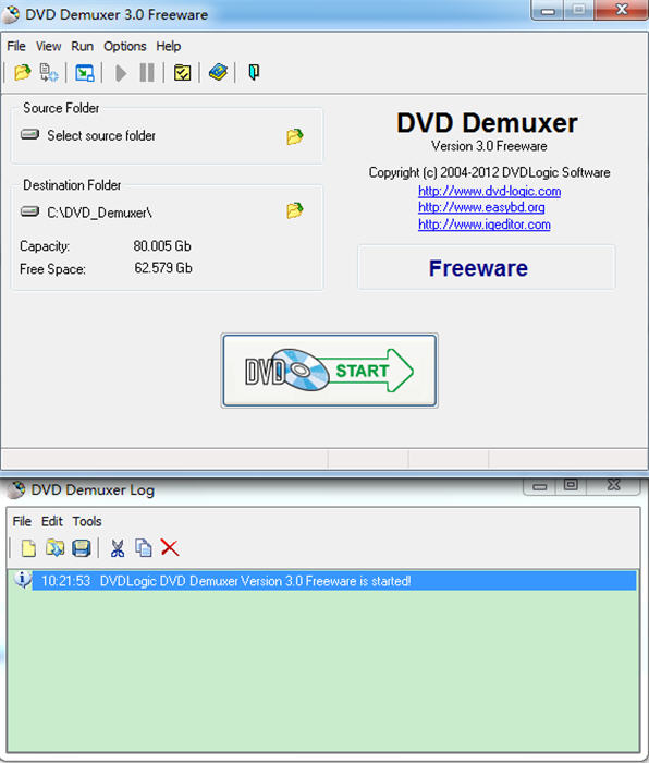 DVD Demuxer Freeware(DVD制作软件) 3.0 正式版