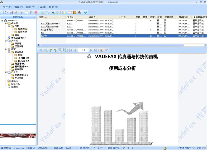 vadefax网络传真服务器