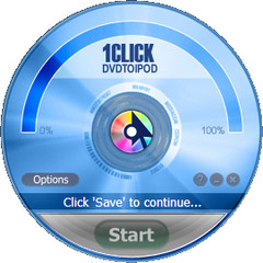 1CLICK DVDTOIPOD（ipod视频转换） 3.0.2.6 正式版