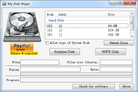 My Disk Wiper（硬盘数据删除工具）