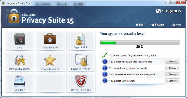 Steganos Privacy Suite（数据加密工具）
