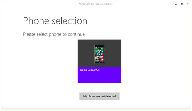 Win10回滚工具 Windows Phone Recovery Tool
