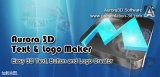 Aurora 3D Text & Logo Maker（3D字体标志制作软件） 15.0 绿色中文版 含32/64位