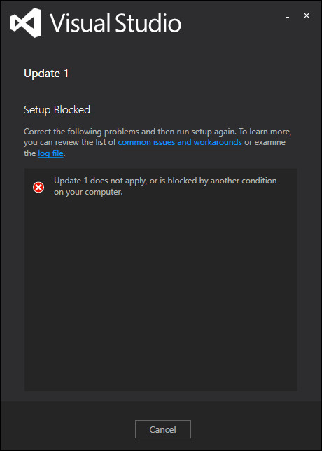 Visual Studio 2015 Update3