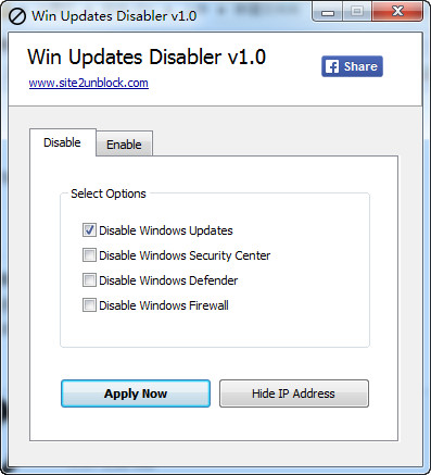Win Updates Disabler（win10升级提示/自动更新关闭） 1.0 绿色免费版