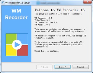 WM Recorder 16 16.7.0.0 免费版 无需注册码