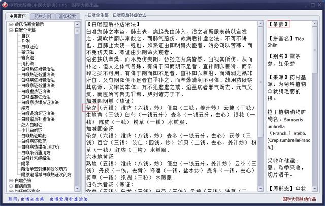中医大辞典 1.05 绿色免费版