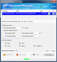 PDF密码恢复工具 2.0.1