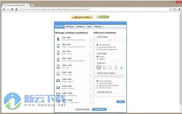 window resizer chrome 1.9.1.4