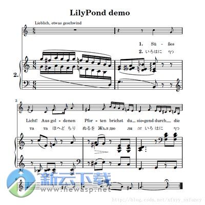 Lilypond(乐谱排版工具)
