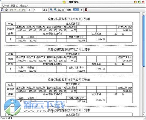 工资条制作软件