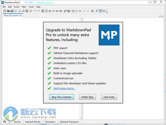 MarkdownPad2破解 2.5Pro 专业版