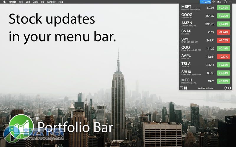 Portfolio Bar for Mac