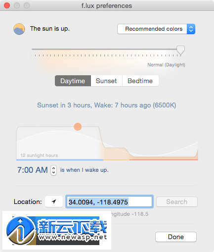 f.lux mac屏幕色温自动调节 V39.98