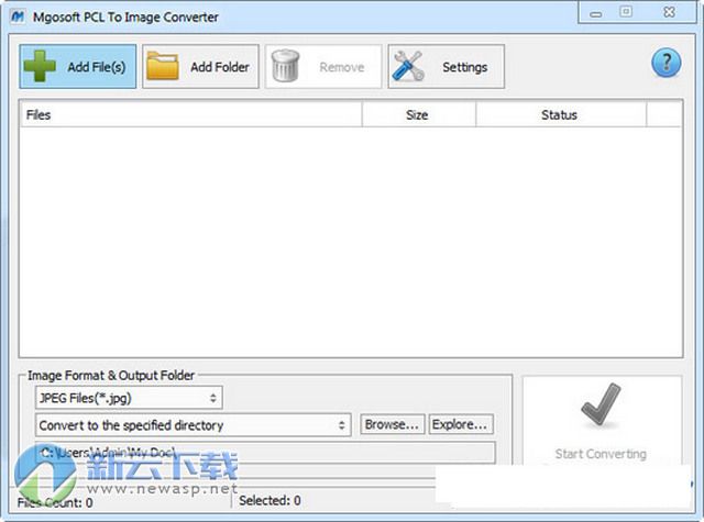 Mgosoft PCL To Image Converter (PCL文件转换器 ) 8.9.6 免费版