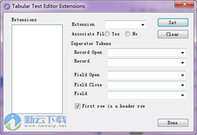 CSV编辑器Tabular Text Editor