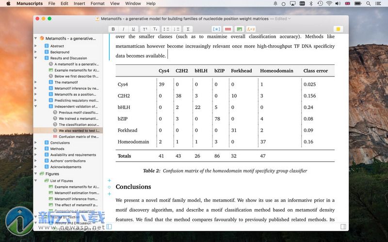 Manuscripts for Mac