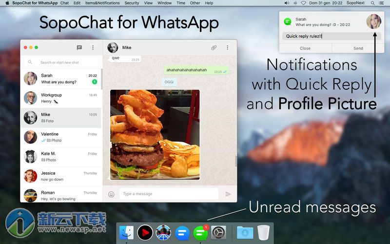 SopoChat for WhatsApp Mac