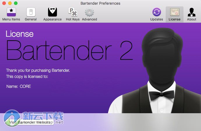 Bartender 2 for Mac 2.1.6 破解