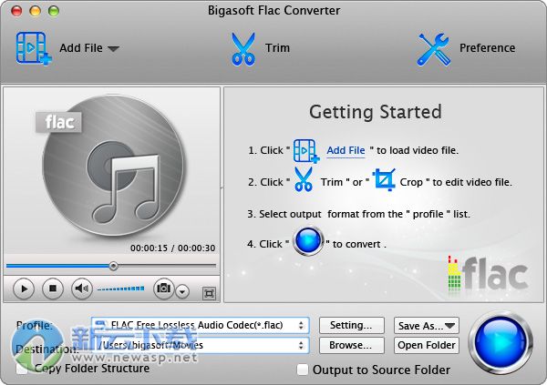 Bigasoft FLAC Converter for Mac 5.1.3 破解