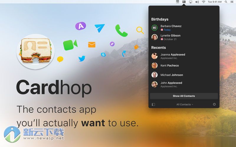 Cardhop for Mac