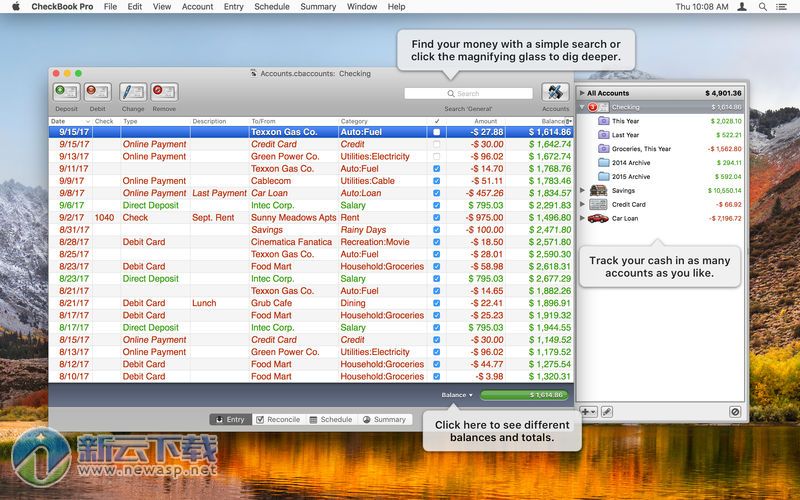 CheckBook Pro for Mac