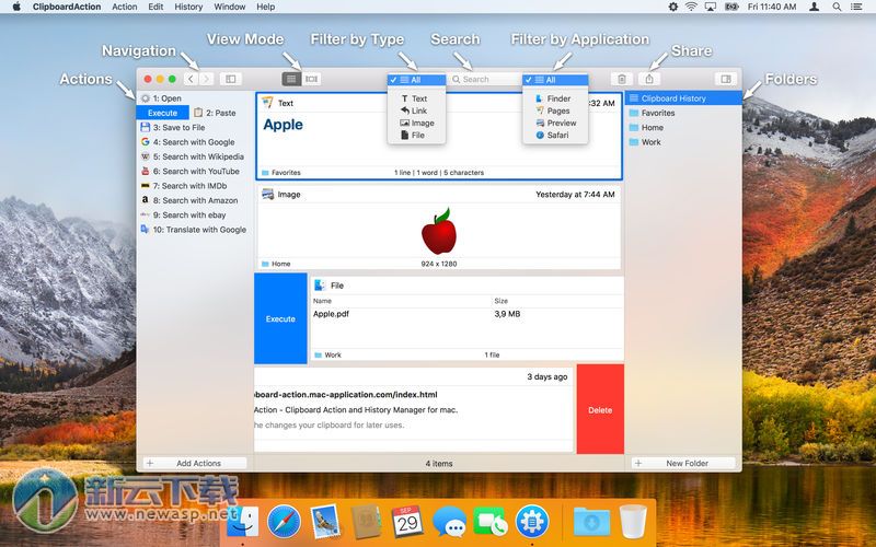 ClipboardAction for Mac 1.3.1 破解