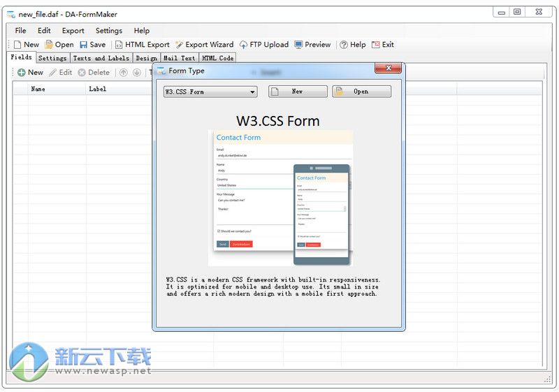 DA-FormMaker 破解 4.4.0 注册版