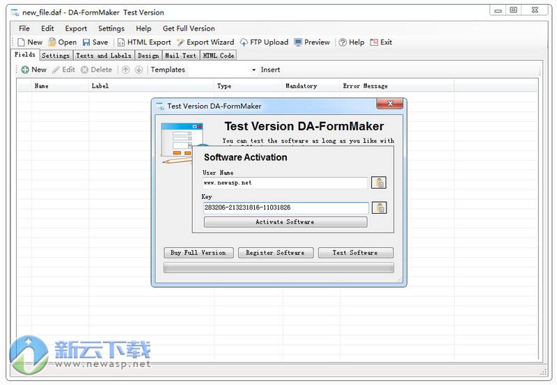 DA-FormMaker 破解 4.4.0 注册版
