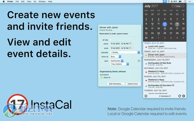 InstaCal for Mac 1.5 破解